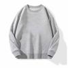 Unisex Solid Cotton Fleece Crewneck Sweatshirt - Loose Fit, Plus Size, Spring/Autumn Style.