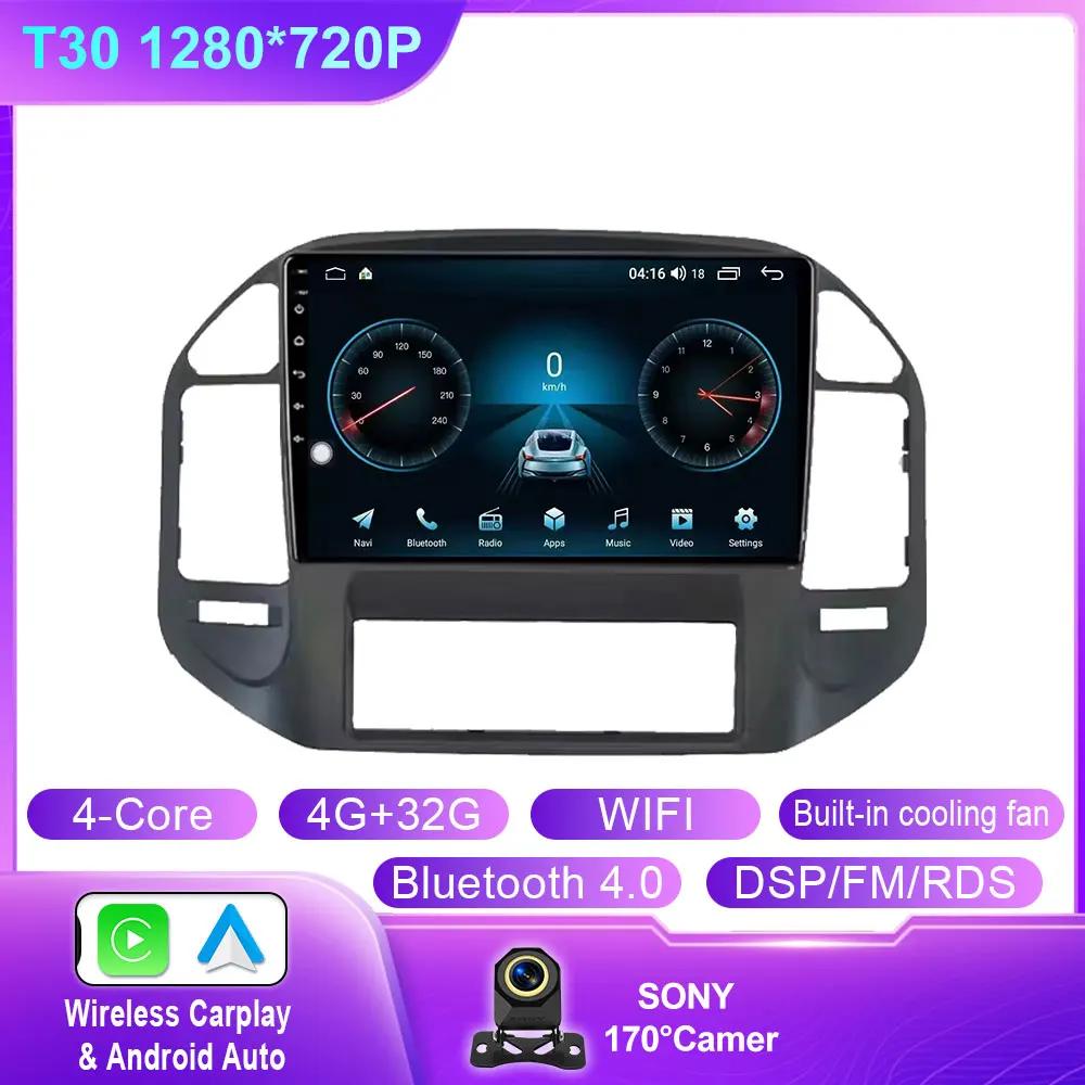 Головное устройство Android для Mitsubishi Pajero 3 V70 V60 1999-2006 Автомобильное радио Carplay Мультимедиа GPS Навигация WIFI+4G Нет 2din DVD