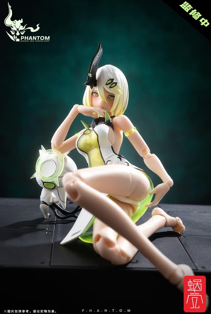 SNAIL SHELL Phantom Devil Machine Phantom 001 Hotaru Reverse Change Set Scale and POM Painted Movable Figure 1/12 PVC, ABS,