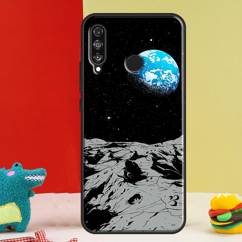 Чехол Луна Звезды Космос Для Huawei Nova 9 10 SE 12i 12s 11i 5T Y91 Y90 Y60 Y70 Y72 Y61 P60 Pro P20 P30 P40 Lite