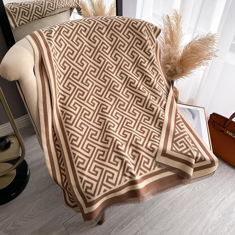 Зимний шарф, Lady'S Temperament, нагрудник, двухсторонний люкс, теплая шаль, длинный шарф