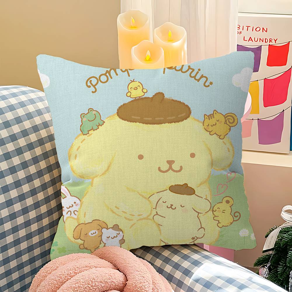 Cartoon P-Pompompurin Pillow Anime Pillow Sofa Bed Head Pillow Cover Cushion Cover 45X45 Cm Fashion