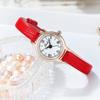 GEDI Women Quartz Watch Vintage Roman Numeral Leather Strap Elegant Minimal Dress Wristwatch Gift For Ladies Girls Student
