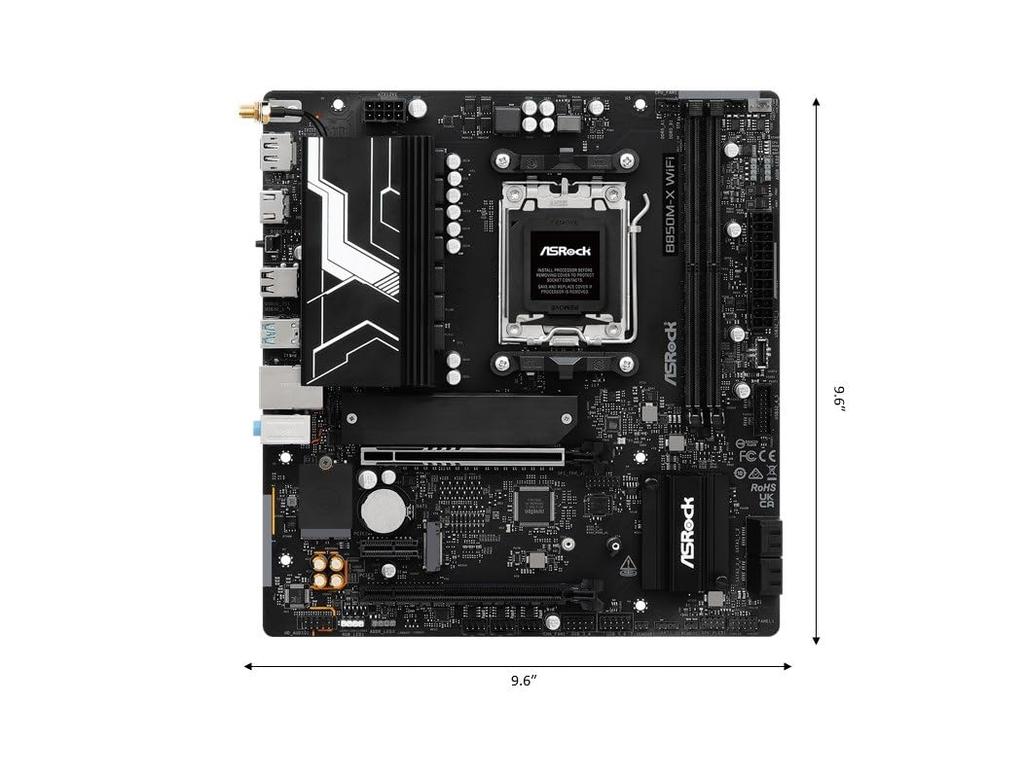 Материнская плата ASRock B850M-X WiFi R2.0, материнская плата Micro-ATX, MB6752