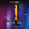 VCOM Игровой стенд Настольное хранение RGB Стенд для наушников Стенд для игровых гарнитур Вмещает 4 контроллера Питание от USB 17 режимов освещения Организация рабочего стола Черный