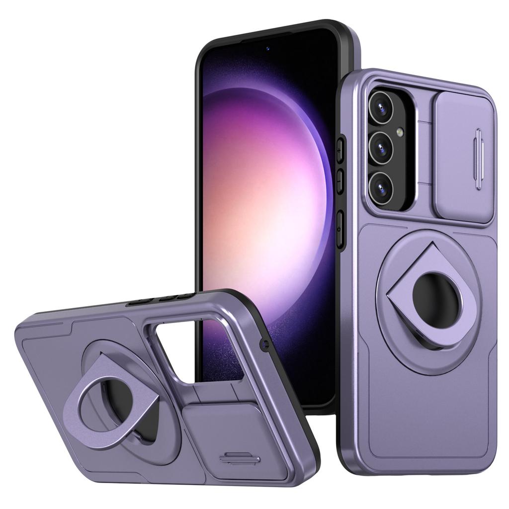 Для Samsung Galaxy S23 FE Чехол PC+TPU+Магнит N52 Защитный чехол для телефона Совместим с MagSafe