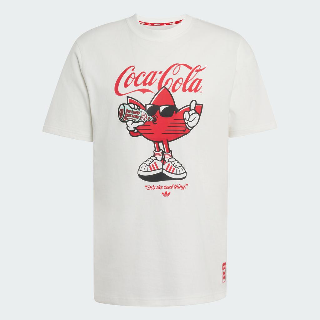 adidas Мужские футболки Originals X Coca Cola Белые С круглым вырезом Средние