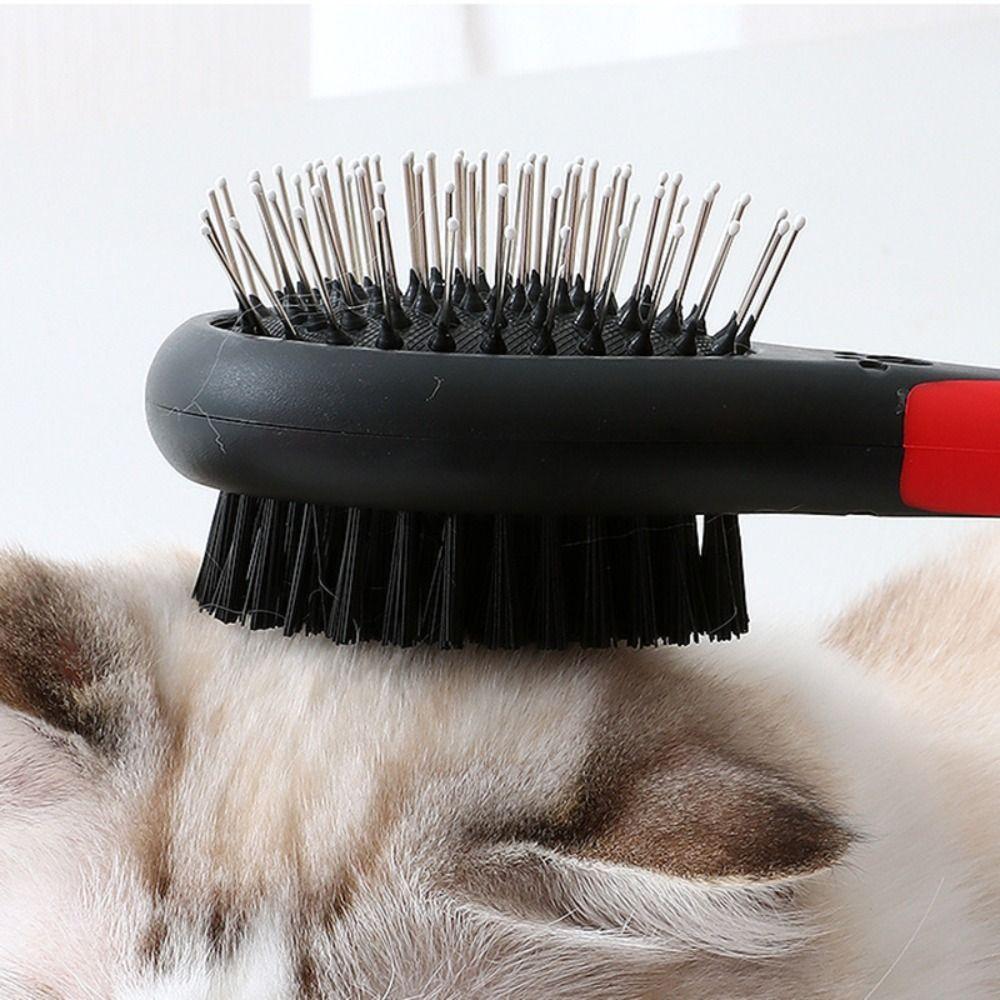 Clean Massage Beauty Bristle Dematting Comb Pet Grooming Comb Fur Removal Comb Bathing Clean Brush