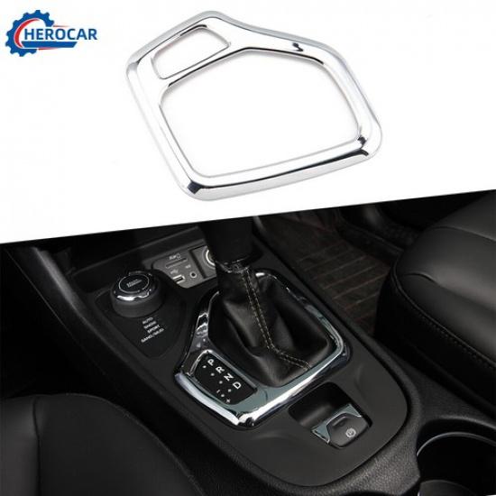 Gear Shift Panel Trim Decoration Cover Fits For Jeep Cherokee 2014-2018 Chrome