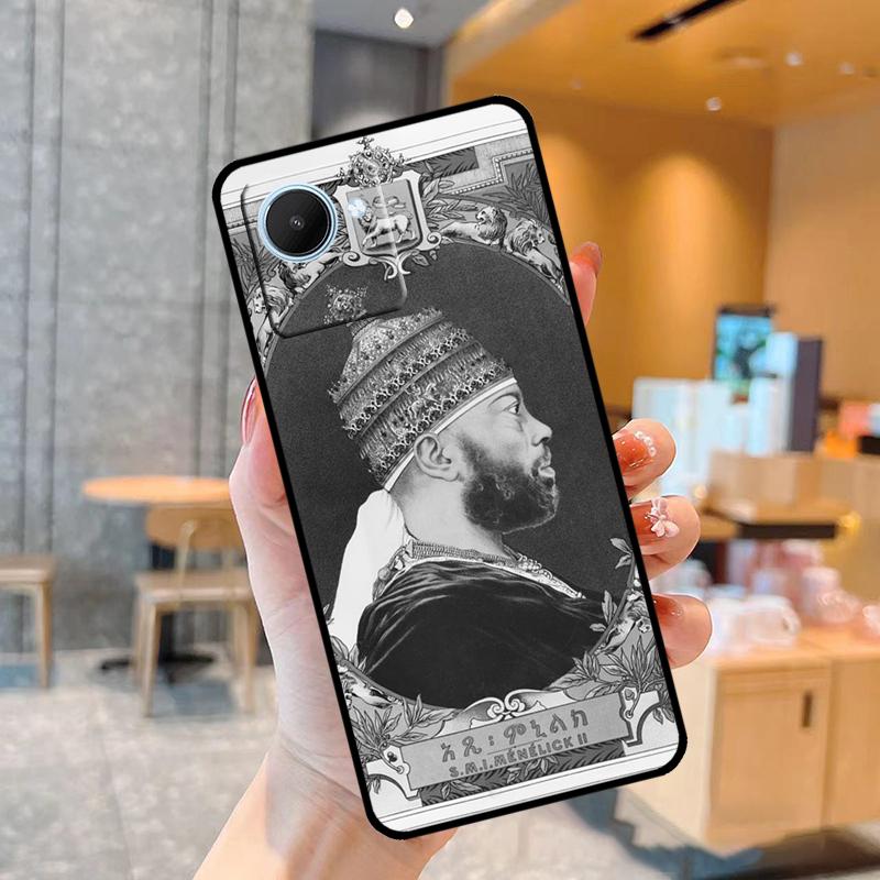 Emperor Menelik II of Ethiopia Case For Realme C55 C33 C31 C35 C30 C11 C15 C25s C21Y GT Neo 5 3T 2T 8 9 10 11 Pro Plus