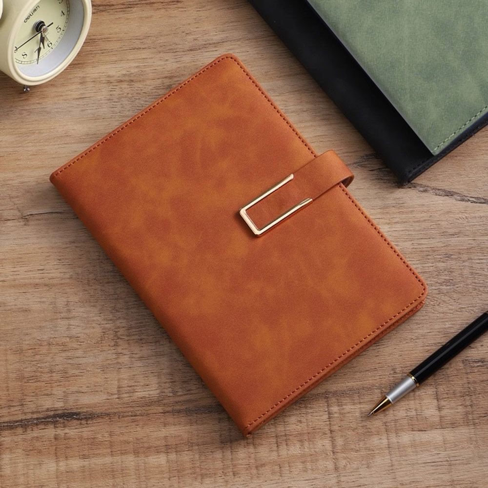 A5 Size A5 Notebook Horizontal Line Loose-Leaf Book New Leather Notebook