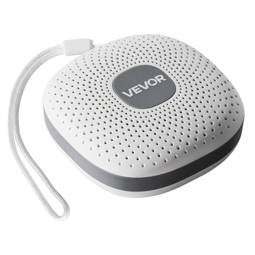 Sound Machine, 21 Soothing Sleep Sounds, 3-in-1 Portable and Hangable White Noise Sound Machine with Auto-Off Timer, Soft Ring Light and Memory