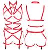 (Projector)Women Cropped Punk Straps Lingerie Stretch Gothic Garter Rave Underwear