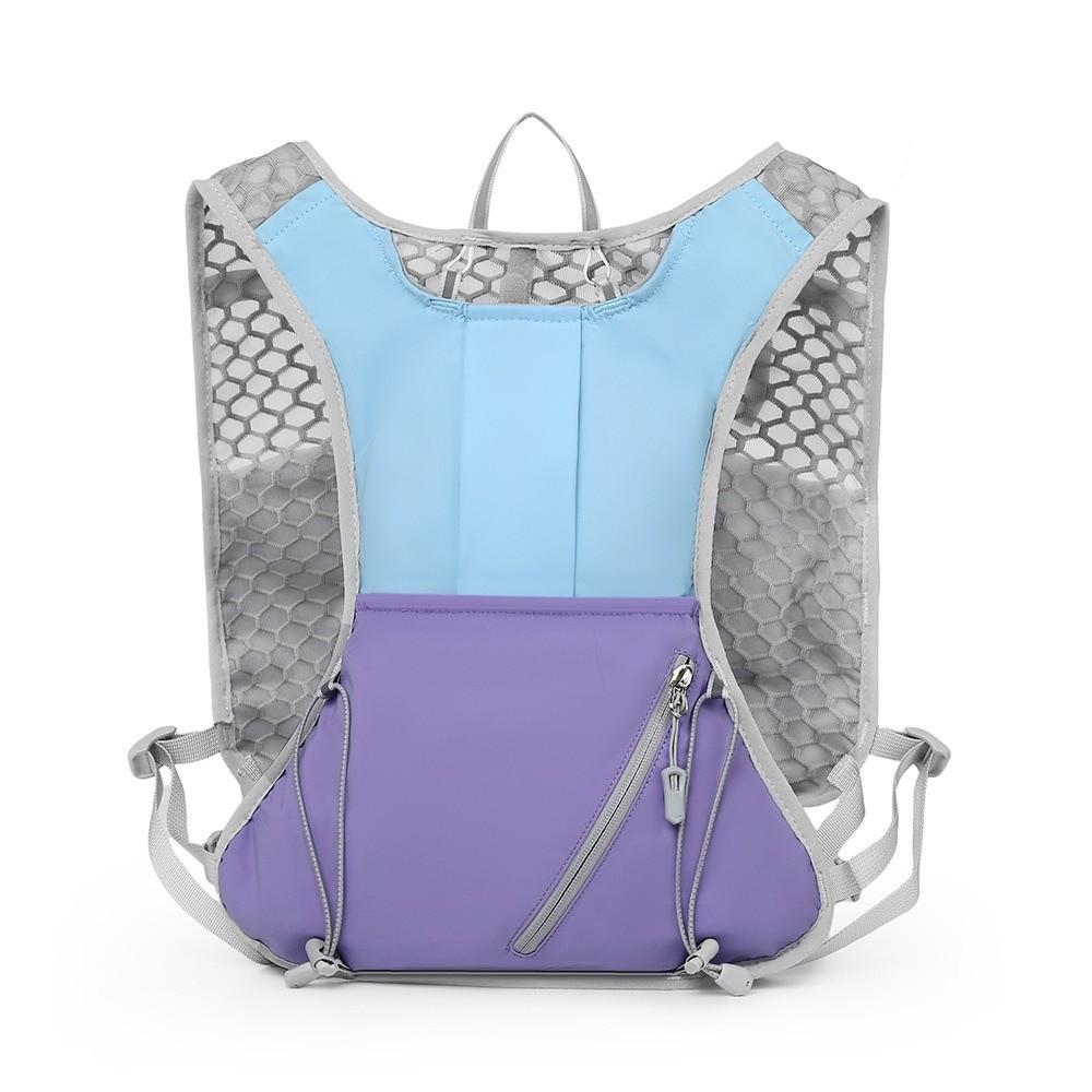 Durable Lightweight Hydration Backpack Large Capacity Waterproof Running Vest Breathable Adjustable Chest Pack for Outdoors