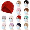 Fashion Ear Protection Elastic Hair Loss Hat Head Wrap Cancer Chemo Cap Muslim Turban Bandana Scarf