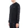 Off-White 3D Line Crewneck Sweatshirt Black Men Tops OMBA025E181920021001