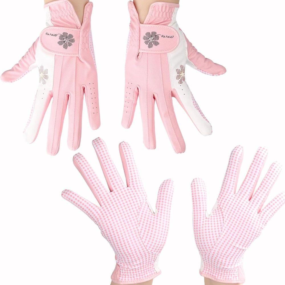A Pair Enhanced Grip Women’s Golf Glove Breathable Golf Accessories Golf Gloves for All Weather
