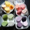 4pcs Makeup Sponge Powder Puff Dry and Wet Combined Beauty Cosmetic Ball Foundation Powder Puff Bevel Cut Make Up Sponge Tools