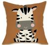 New Year Multi-size Patterns of Jungle Animals: Fox and Bear Pillowcase Merry Christmas Decoration Cushion Pillow Cases Ornament