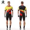 XINTOWN Mens Long Sleeve Cycling Jersey Set Breathable Bike Riding Outfit