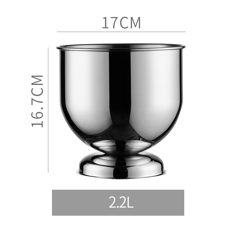 Шампанское, охлажденное вино, пиво, красное вино, куб, бар, КТВ, ведро с двумя ручками, золотое, золотое, толстое, с головой тигра, ведро для льда, шампанское