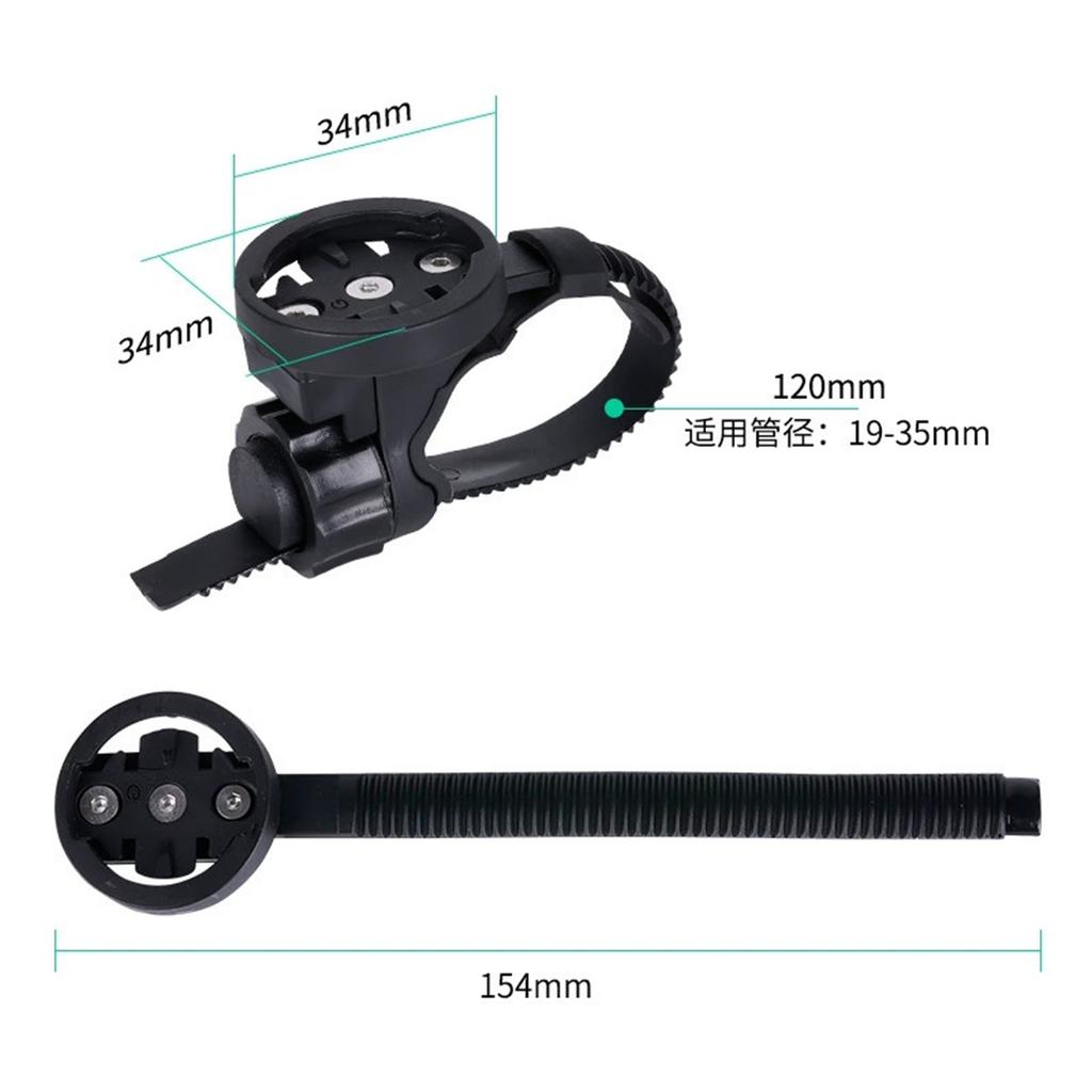 Multi-Functional Stopwatch Mount – Bike Computer Holder Compatible with Action Cameras, for Road & Mountain Bikes