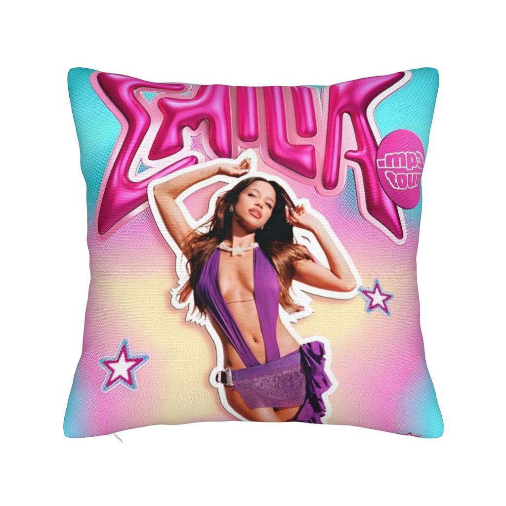 Emilia Music Square Pillow Covers Polyester Home Cushion Cover Cool Decor Pillow Cover 4545
