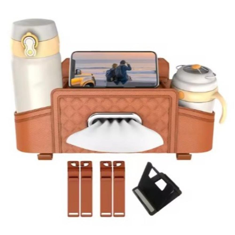 Universal Car Rear Seat Organizer Multifunctional Auto Backseat Tissue Holder Car Organizer