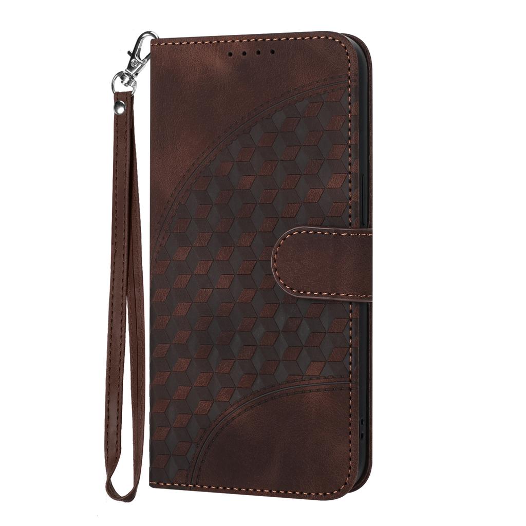Knurling Three-dimensional Block PU Leather Wallet Card Bag Phone Case for Oppo A36,A53,A72,A54,F19,Reno6 Lite,Realme 9i,Realme 10,Realme C55...