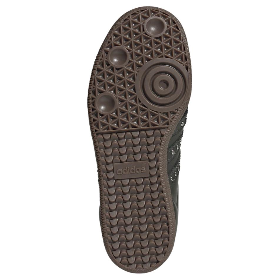 Adidas Samba OG с шипами - Темно-хаки Черные Женские Кроссовки Зеленый Средне-темно-хаки Оливковый-Страта JR8870