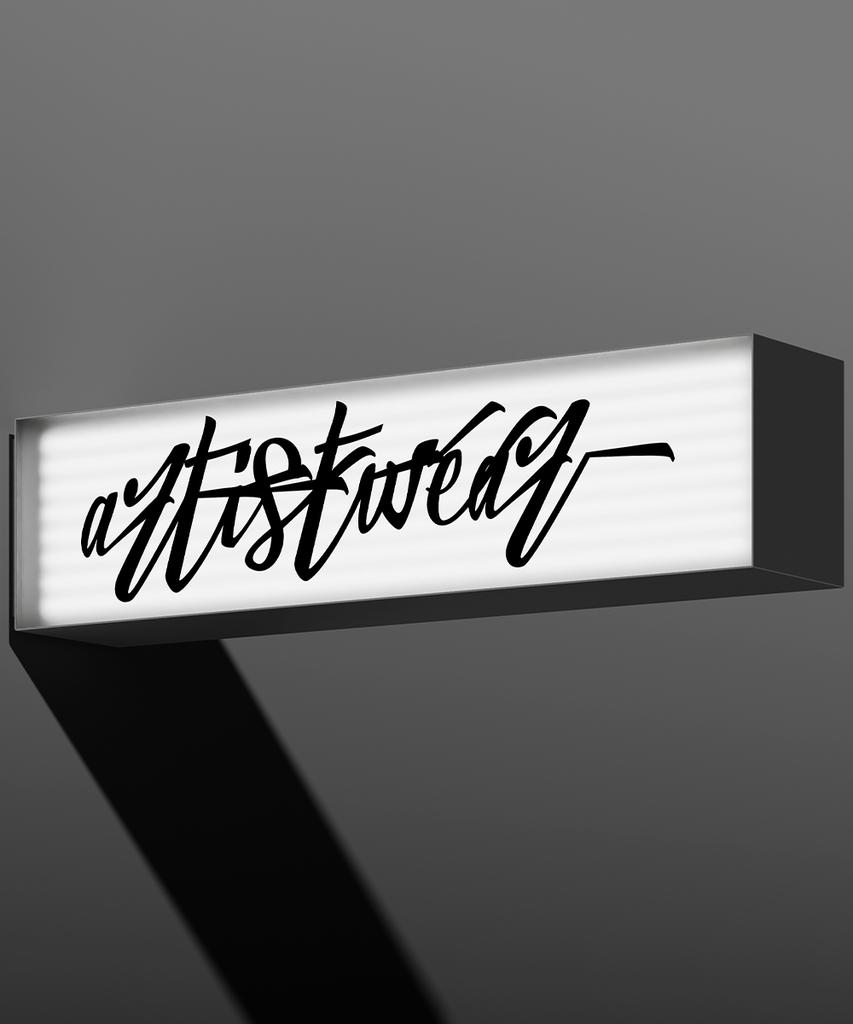 ARTISTWEAR [Atw] Широкие эластичные брюки с автографом