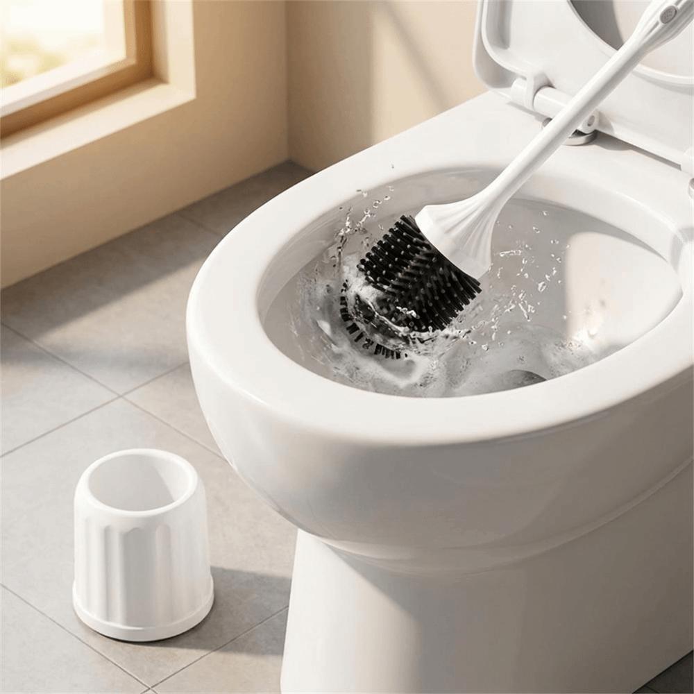 Sturdy Structure Toilet Cleaning Brush Long Service Life Full Coverage Scrubber Daily Use
