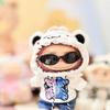 Для 17см кукол Labubu I II Idol Милая Мини Плюшевая Кукла Одежда Корея Kpop Exo Куклы Идолов DIY Аксессуары Подарки Набор Худи с Медведем