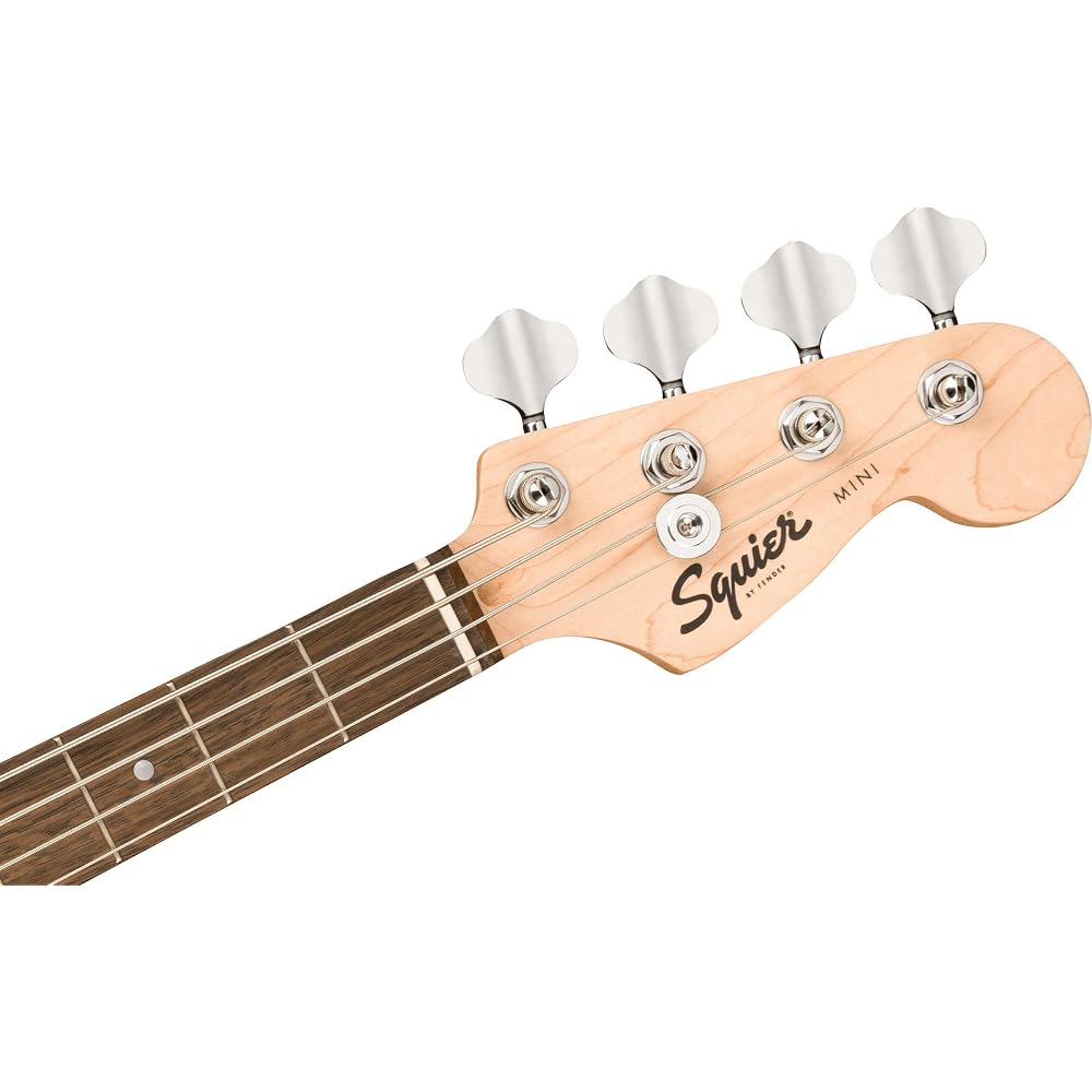 Squier Mini P Bass® Electric Bass, Laurel Fingerboard, Dakota Red 370127554 (Soft Case Included)
