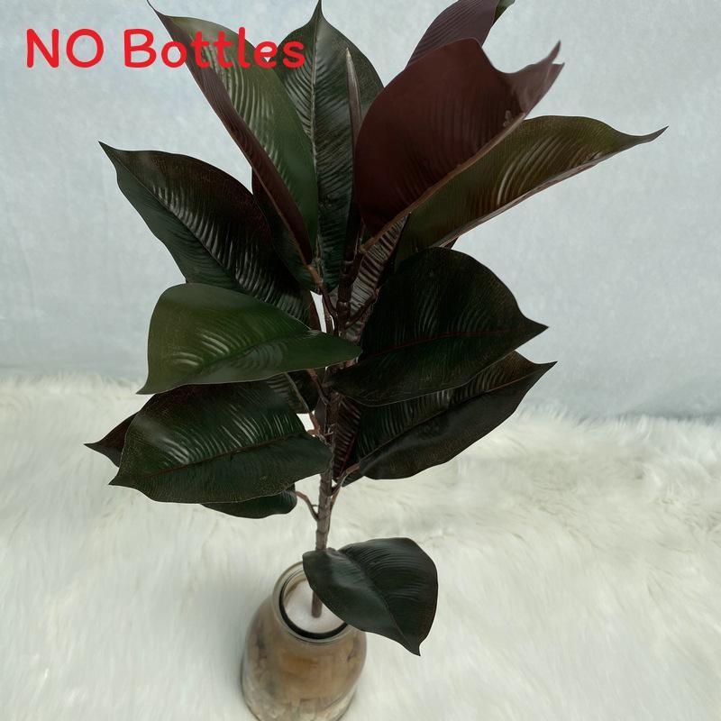 Реалистичное искусственное растение, одиночный стебель, 15 листьев, листва, домашний, свадебный, офисный декор