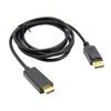 1.8M Gold Color Plated Male To Male DisplayPort To HDMI Adapter Cable
