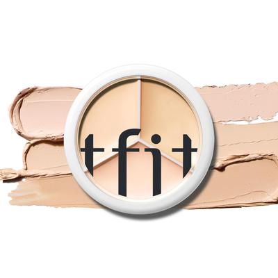 TFIT Cover-Up Pro Консилер / 15 г Три Цвета Поры Темные Круги Компактный Все-в-Одном 00 Светлый