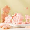 5pcs/Set Cherry Blossom Cookie Baking Set 4 Styles Flower Shaped Hand Press Pastry Mold Cookie Chocolate Pastry Mold Pink Flower Shaped Cookie Pastry