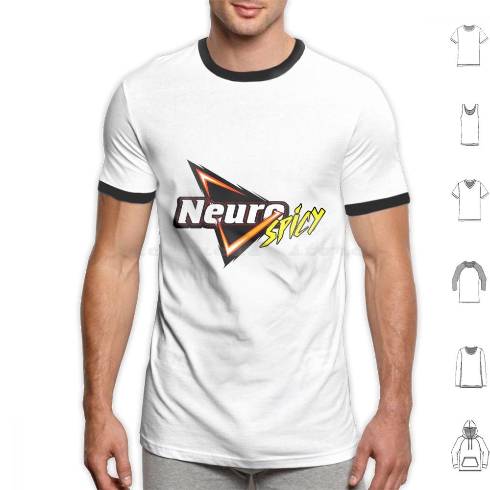 Neurospicy T Shirt Cotton Men Women DIY Print Neurodivergent Neurodiversity Autism Autistic Autie Aspie Adhd Audhd Neurotype