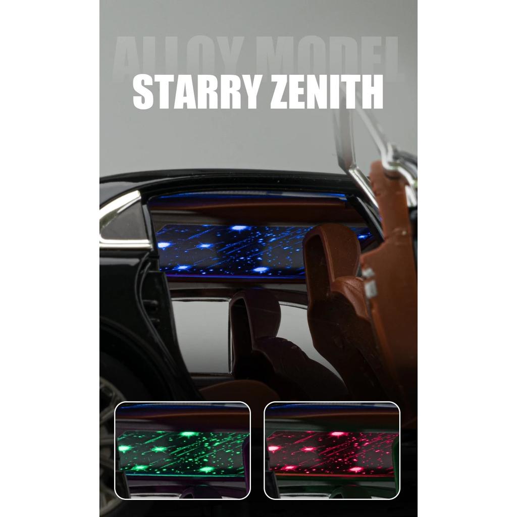 1/24 BENZ E300L E-Class Starlight Headliner Alloy Модель автомобиля из литого металла Игрушечные машинки Звук Свет Коллекция для детей Подарки