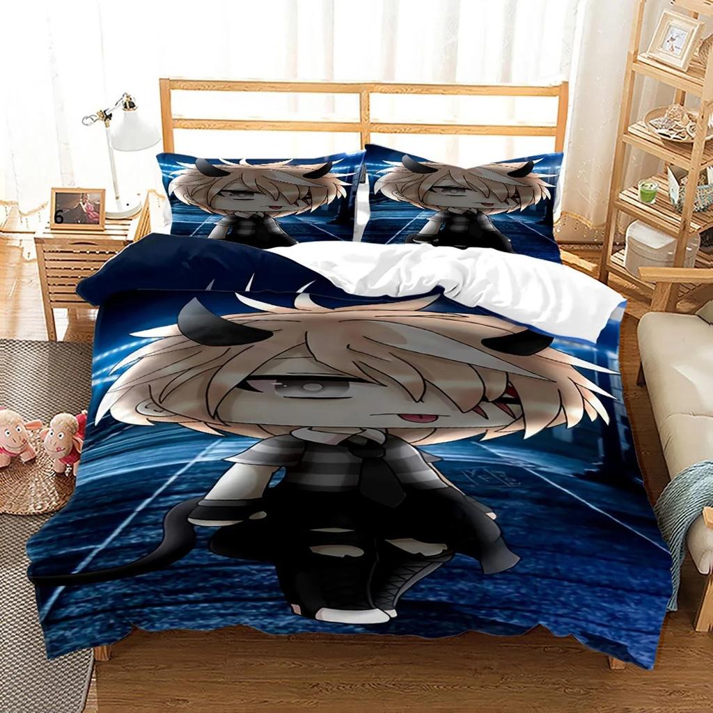 3D-печатный новый комплект постельного белья Gacha Life, пододеяльник, покрывало, односпальное, для двоих, одеяло для взрослых и детей, постельное белье, домашний текстиль