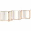 9 Piece Foldable Dog Gate 450 cm Poplar Wood