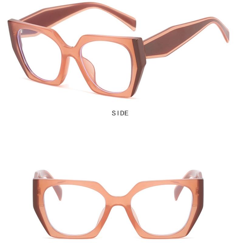 Женские очки с защитой от синего света, модные индивидуальные очки в стиле ретро TR90, простые очки в большой оправе, очки для уличной съемки, студенческие очки для поездок на работу