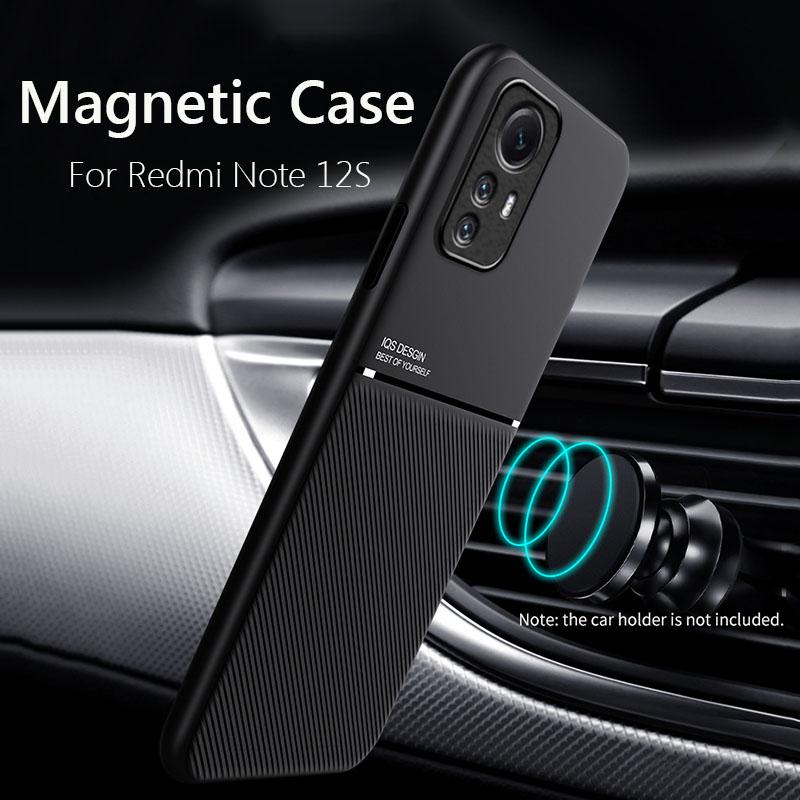 Чехол для Redmi Note 12S, магнитный чехол, мягкая рамка, чехол для Xiaomi Redmi Note 12S Note12S, чехлы для телефонов, чехол