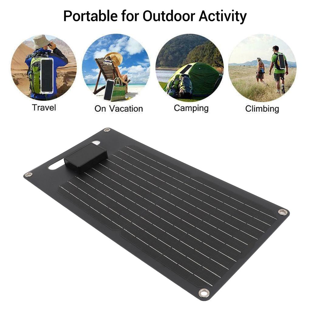 50W 12V Portable Flexible Solars Panel Set Waterproof Designs Accessory for Campers Yachts and 12V Car Batteries