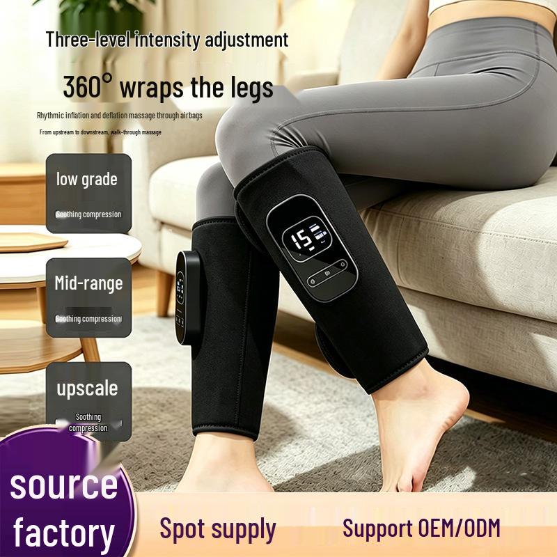 Pneumatic Heated Leg and Knee Massager with Multi-functional Beauty and Foot Therapy.