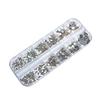 Micro Nail Beads Glass Round Crystal Rhinestones Reliable DIY Supplies Versatile Usages Shining Eye-catching for Home Use