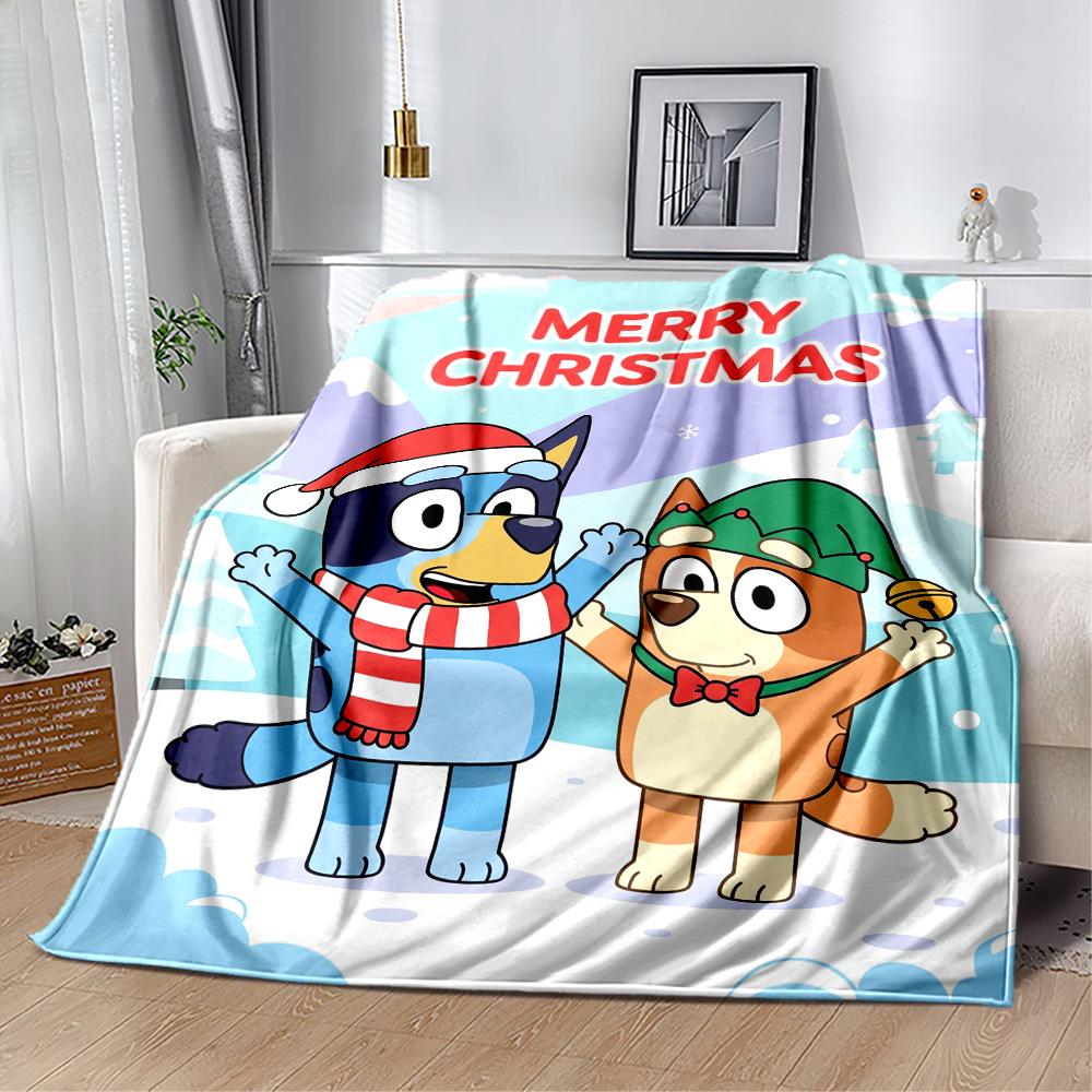 Bluey Friends Adventure Blanket Soft Warm Cozy Perfect for Sofa Office Livingroom Four Seasons Universal Modern Gifts For Family Or Friends