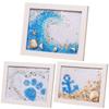 Набор для искусства из морского стекла 2025 года Украшение для стола Фоторамка Картина ручной работы в раме Произведение искусства для дома Стол Настенное украшение