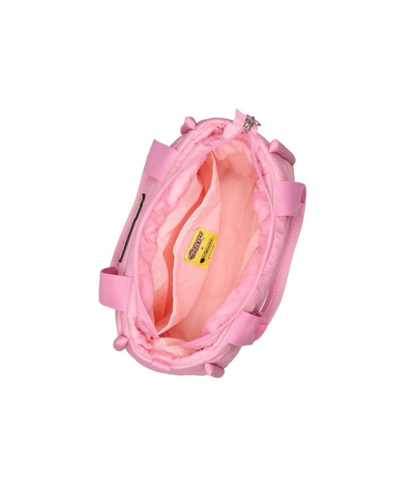Lesportsac Powerpuff Girls Pink Sheen Puppy Handle Tote Bag [1837.Hg09]